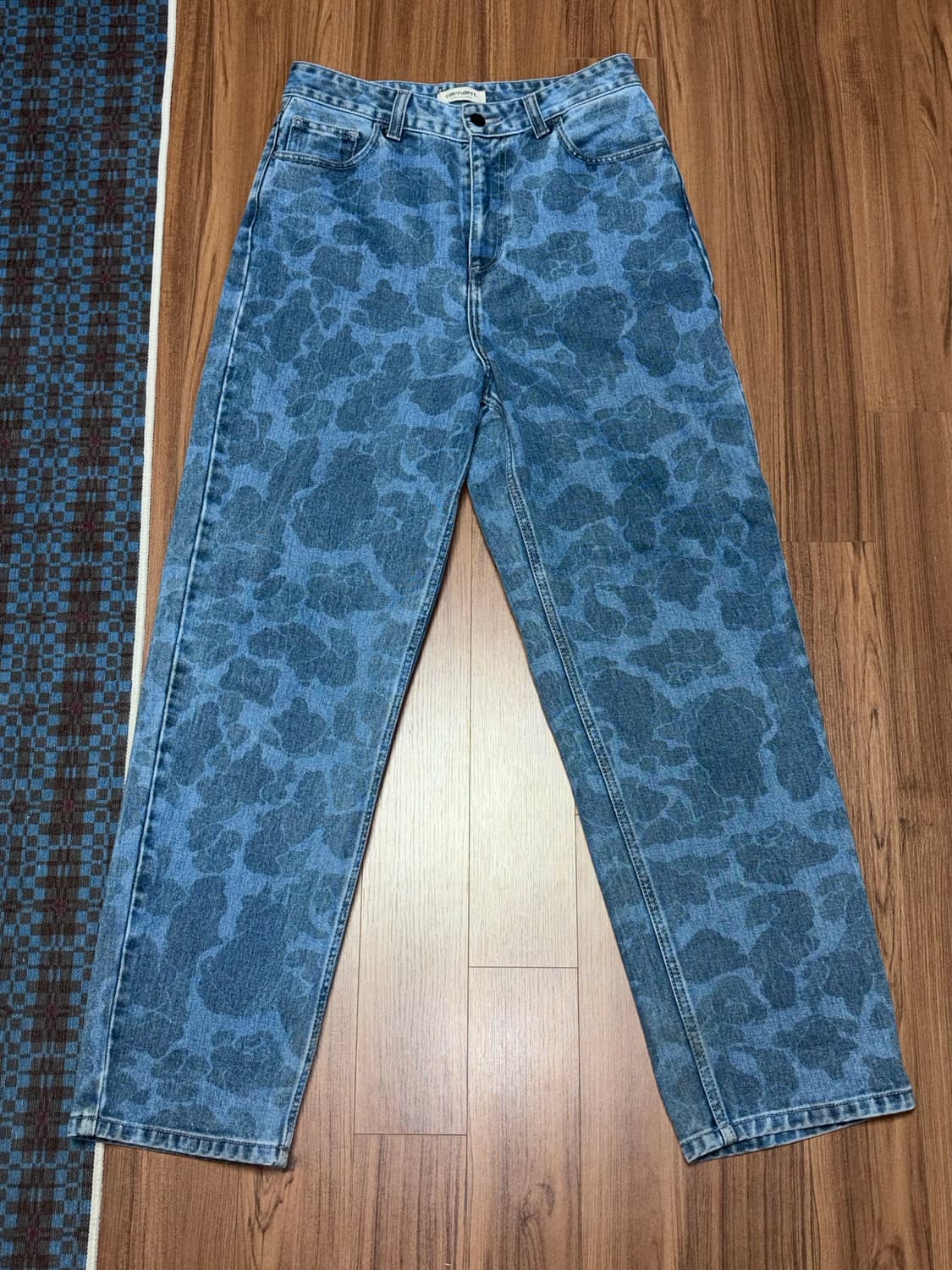 칼하트윕 우먼 덕 오렐 팬츠 매이트랜드 블루 블리차드 상품이미지1