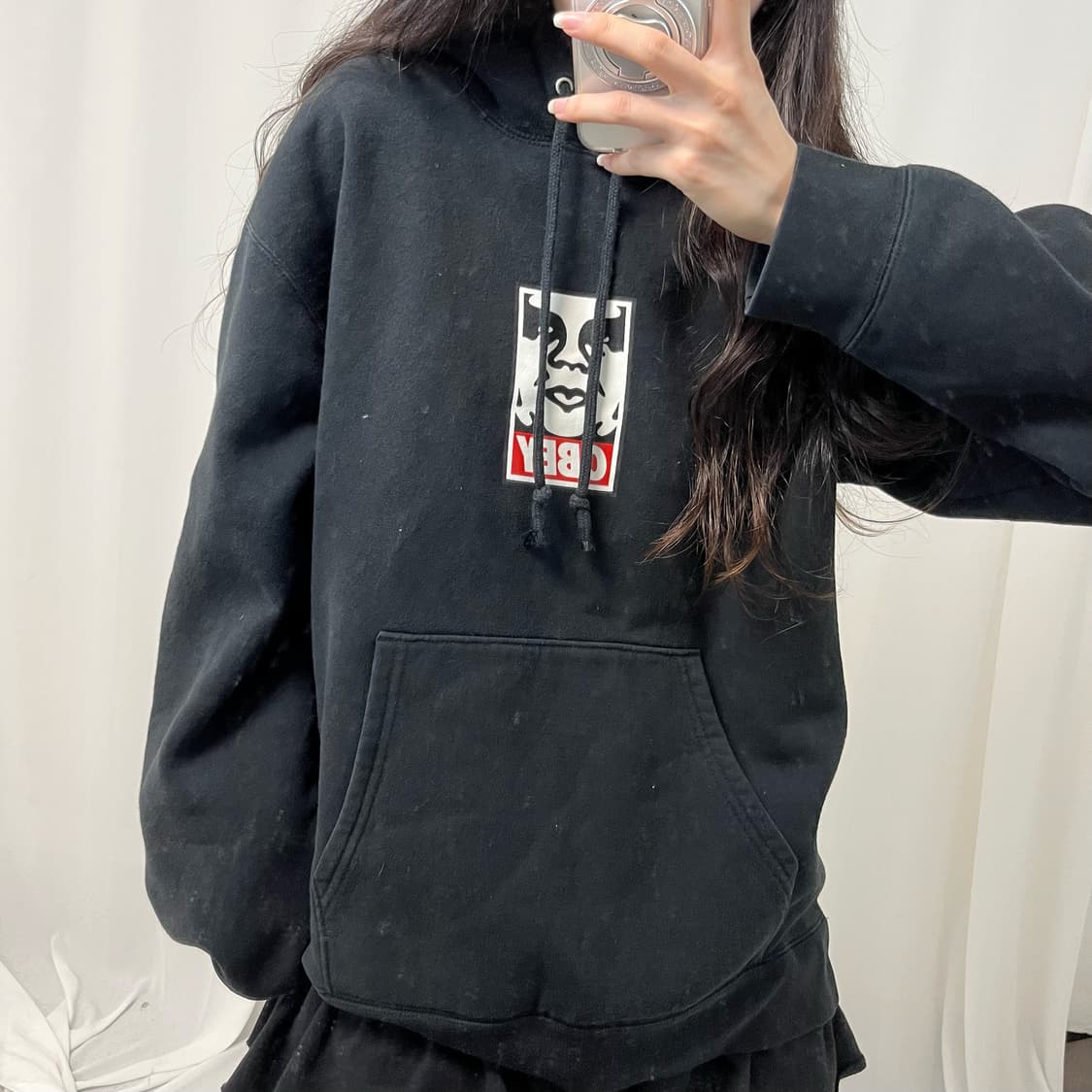 OBEY black hoodie 상품이미지4