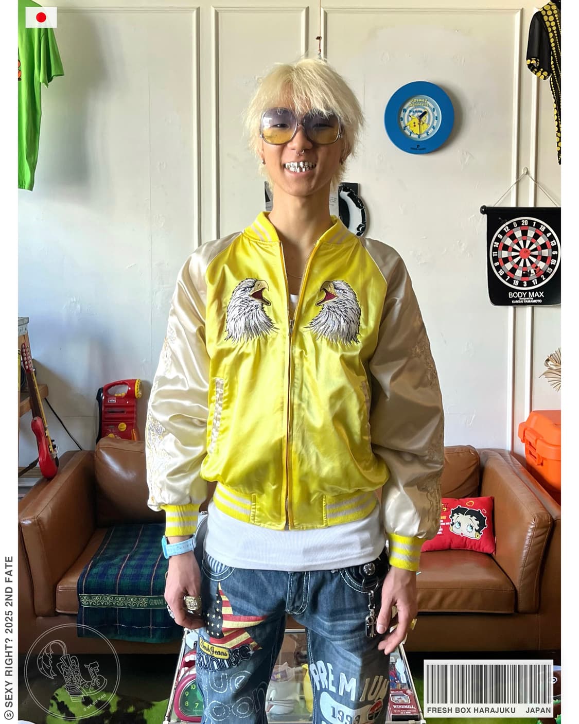 1990s Fresh Box Harajuku Souvenir Jacket 상품이미지1