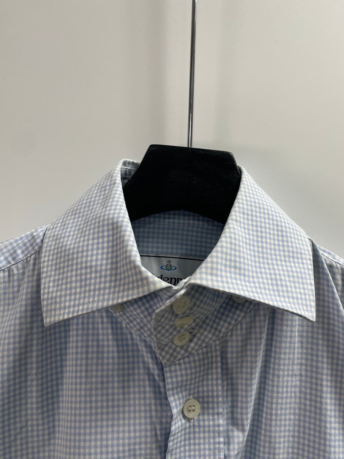 비비안 웨스트우드 맨 깅엄체크 셔츠 (on.738) 상품이미지5