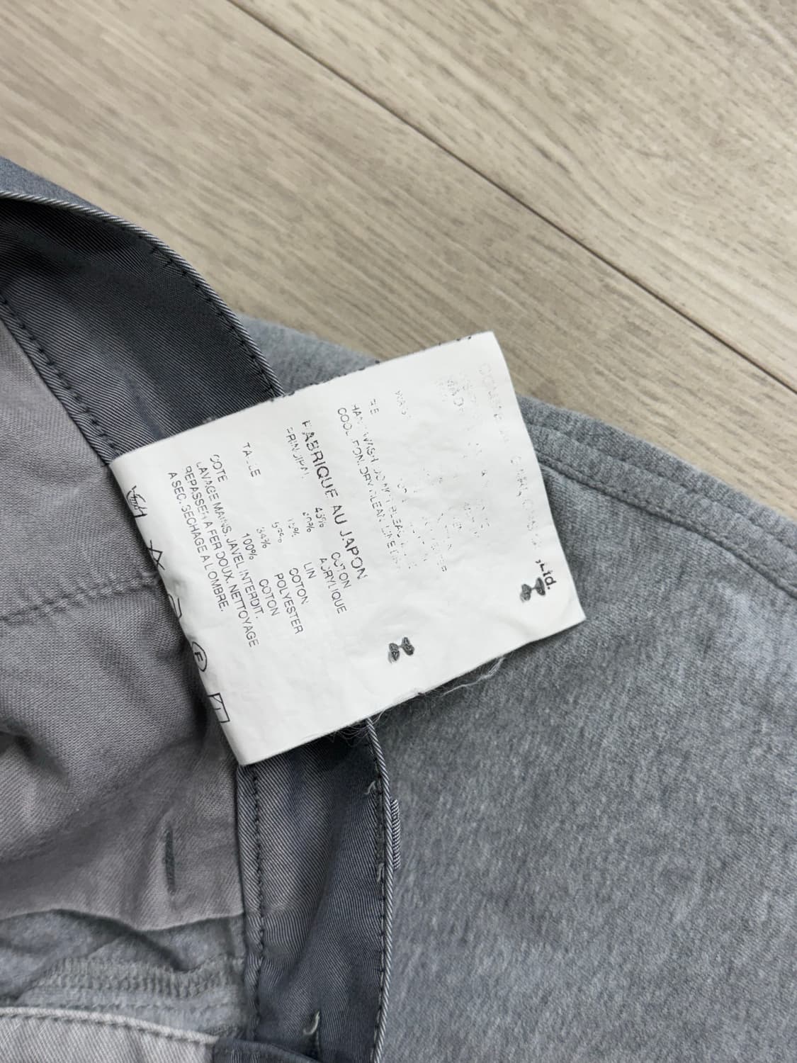 준야 와타나베 코튼 팬츠 그레이 상품이미지5