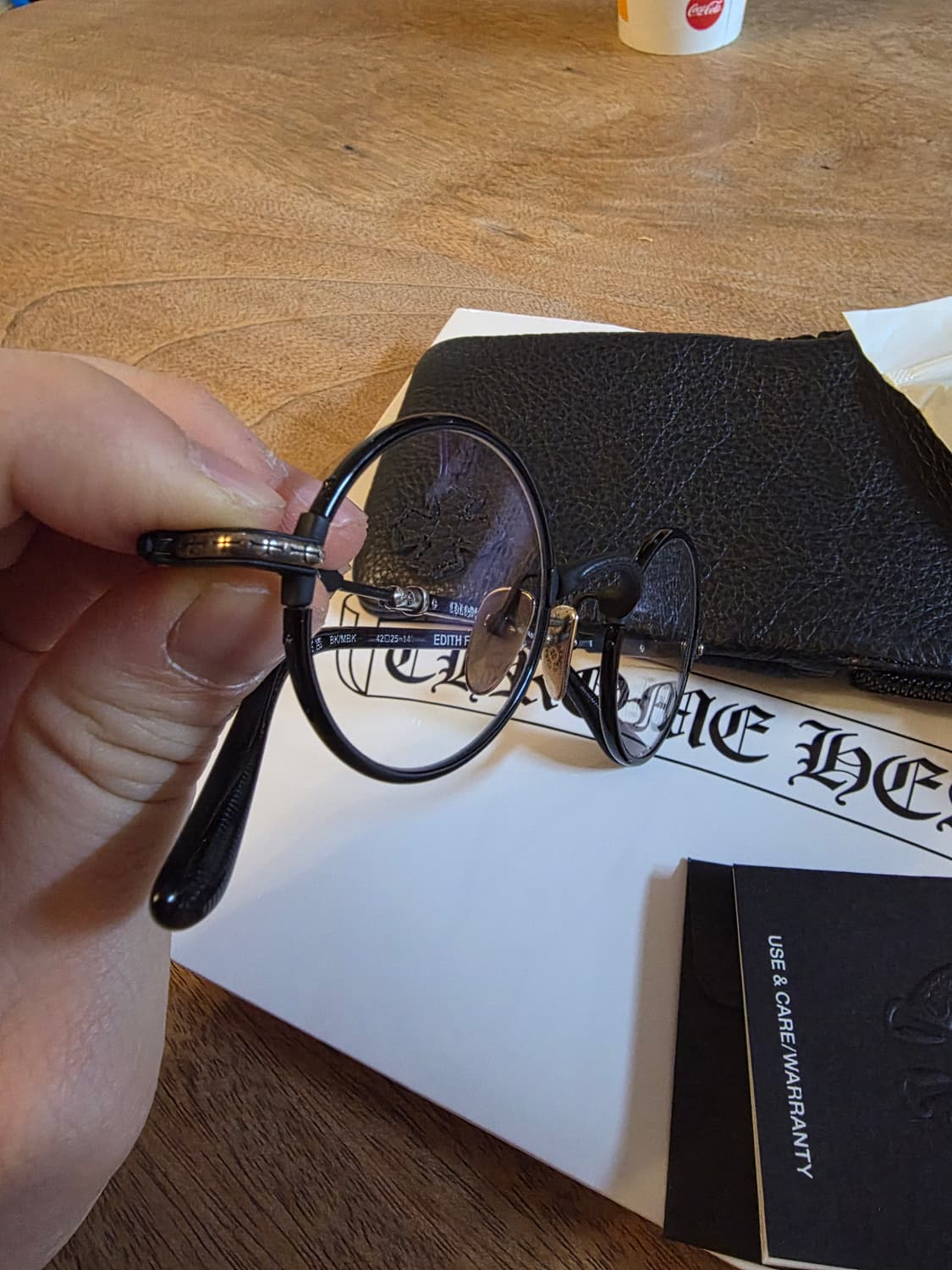 크롬하츠 안경 에디스에프 mbk 판매합니다  상품이미지3