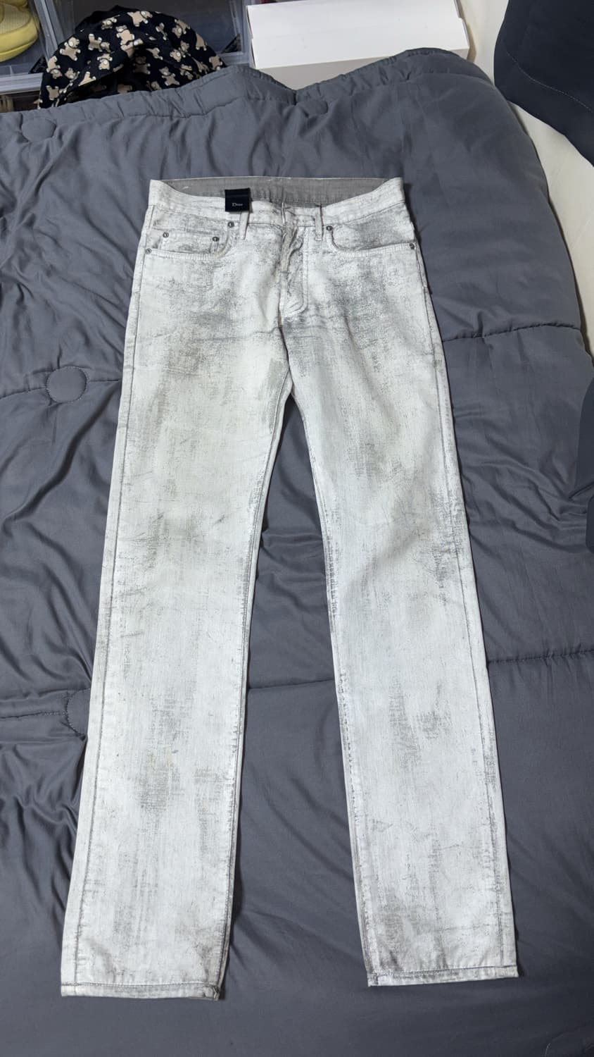 디올옴므 10ss 화이트 코팅진 28사이즈 상품이미지1