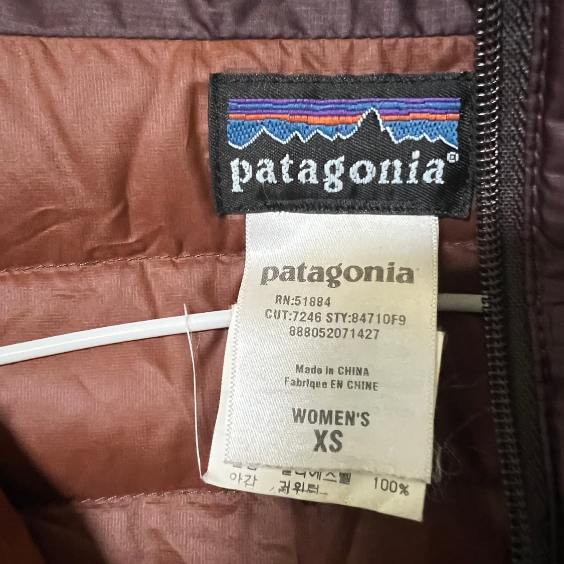 파타고니아 여성 후디 구스다운 경량 패딩 xs 상품이미지6