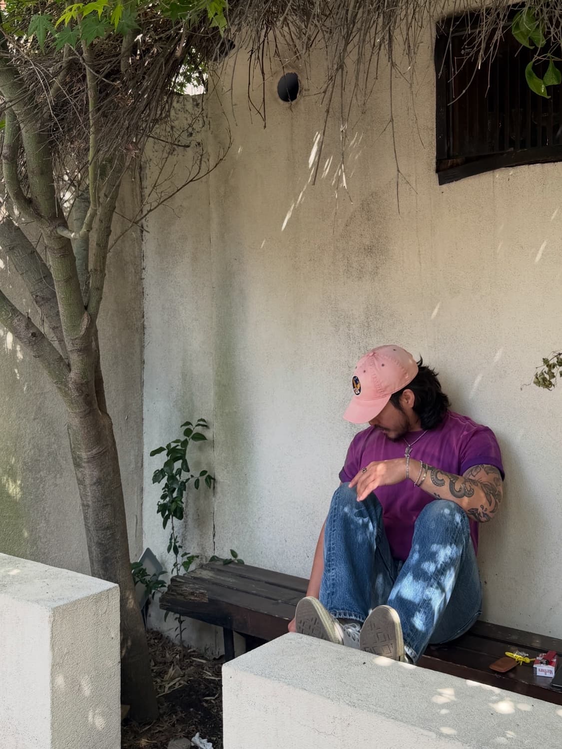 FRADECO HAND FADED PURPLE T-SHIRT 상품이미지2