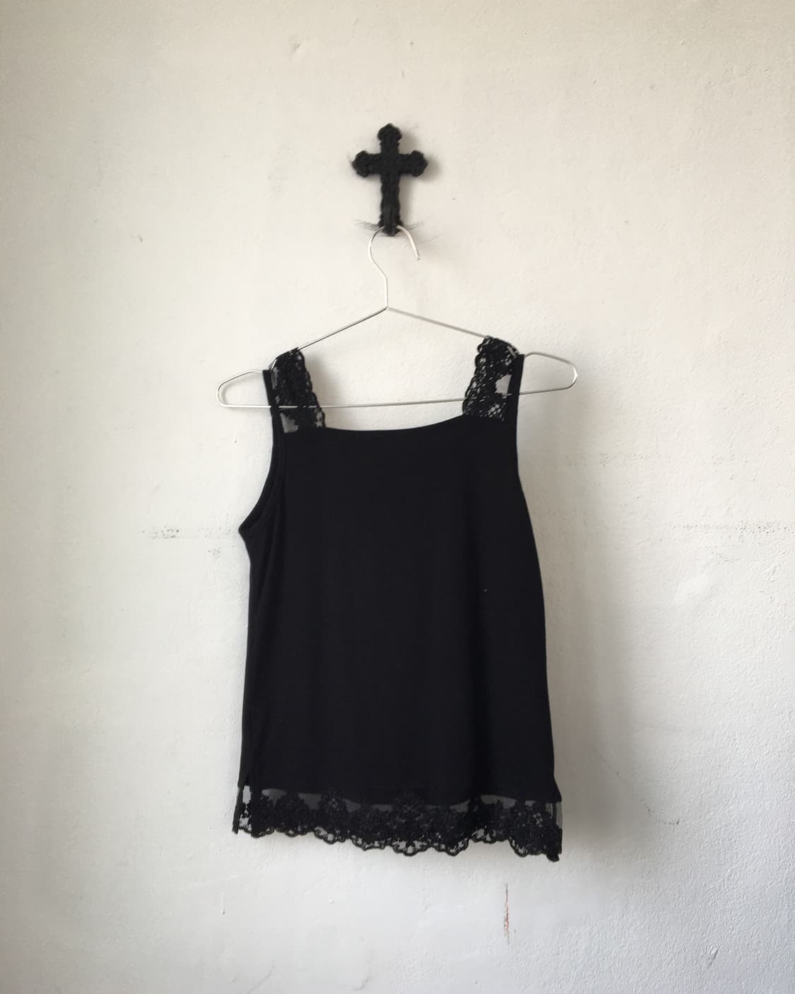 Lace trimming sleeveless 상품이미지2
