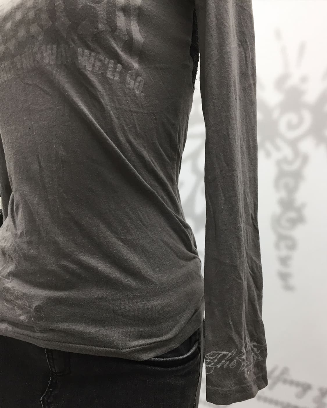 Y2K Back butterfly Patch long sleeves 상품이미지7