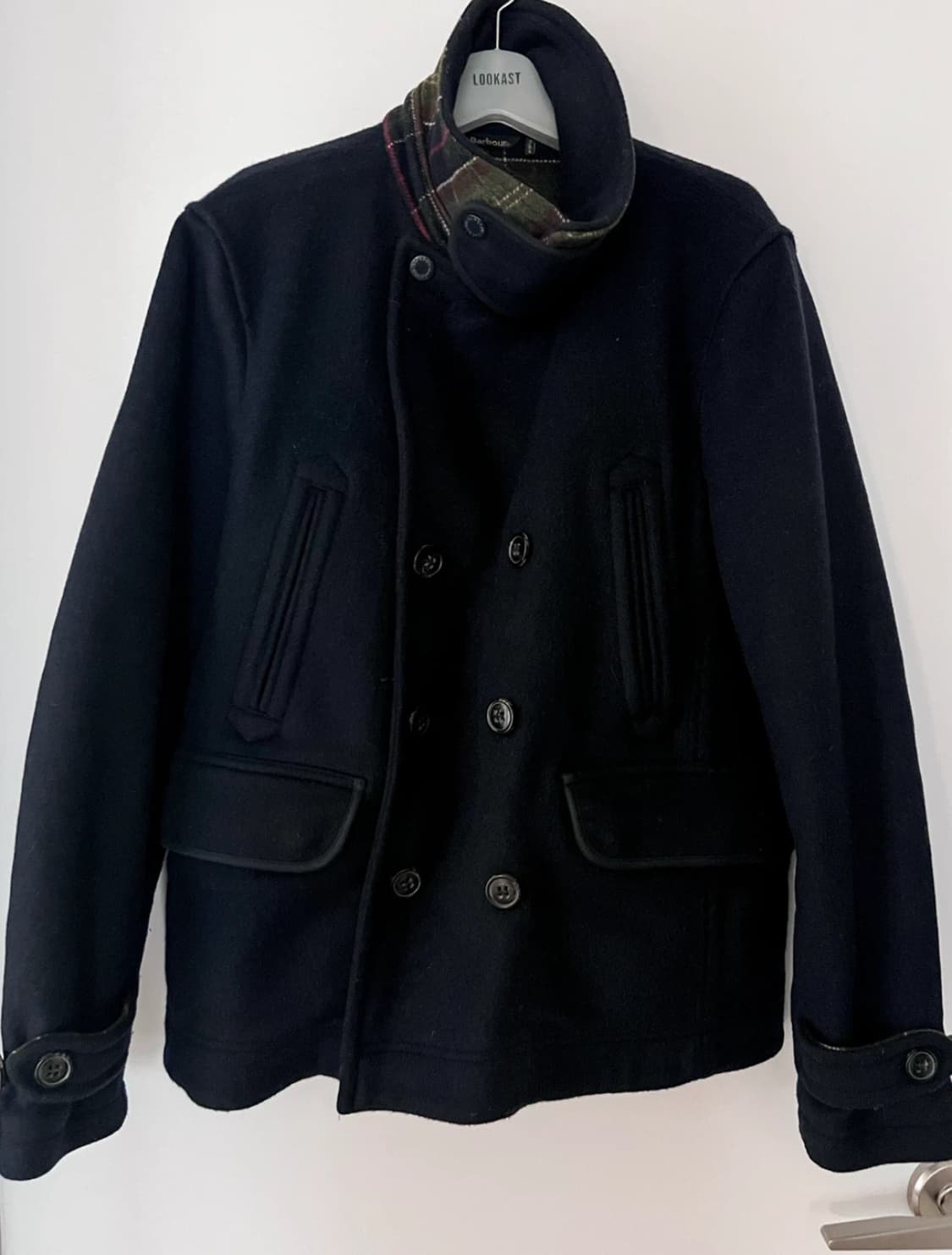 바버 울 피 코트 타탄 클래식  상품이미지2