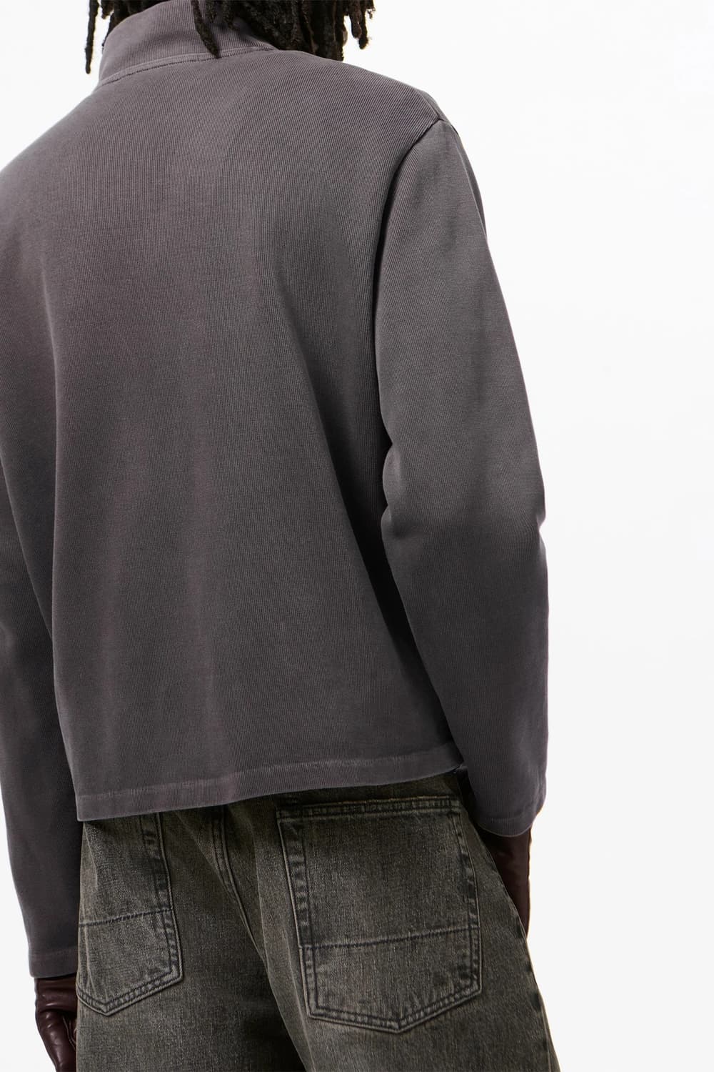 [46,48,50,52]아워레가시 26ss 슈렁큰 집업/그레이 상품이미지5