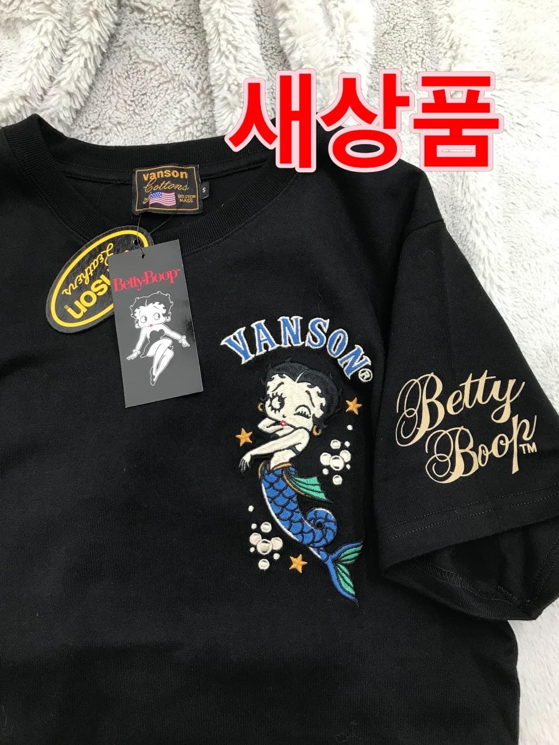 밴슨 X 베티붑 콜라보 자수패치 반팔 티셔츠 ( 새상품 ) 상품이미지10