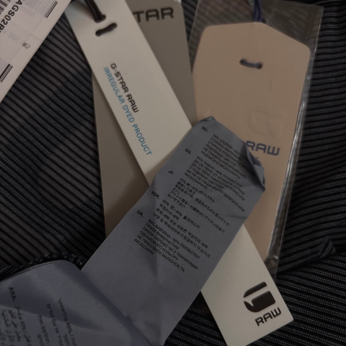 새제품 지스타 RAW 티셔츠 여성 S 입체 절개 일레귤러 다잉 상품이미지6