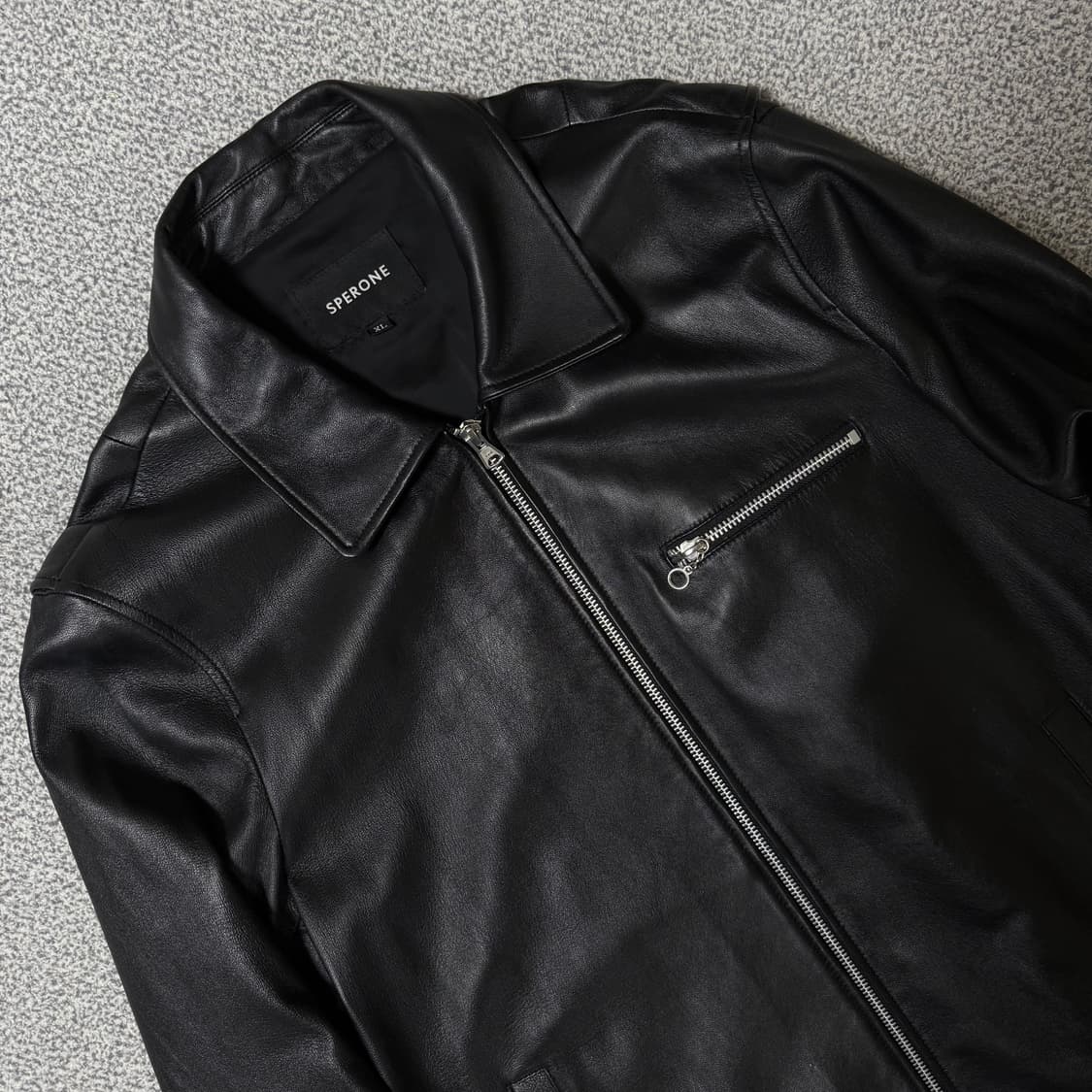 [정가 20만원] 스페로네 양가죽 레더 자켓 XL 상품이미지6