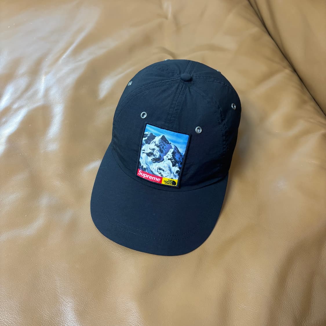 슈프림 노스페이스 6패널 볼캡 모자 설산 블랙 상품이미지1