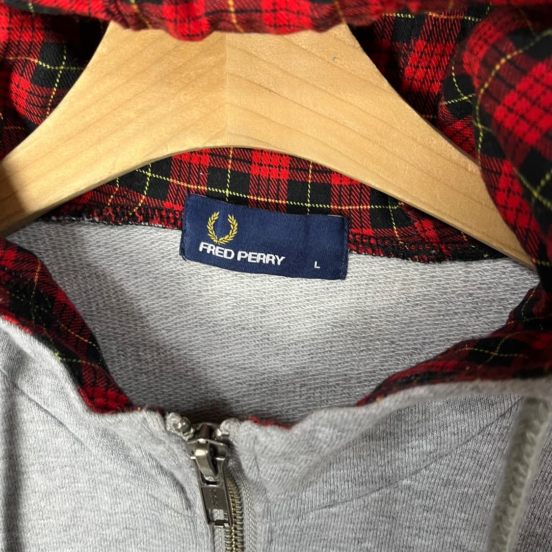 [Fred Perry] 프레드페리 체크 라인 후드집업 상품이미지5