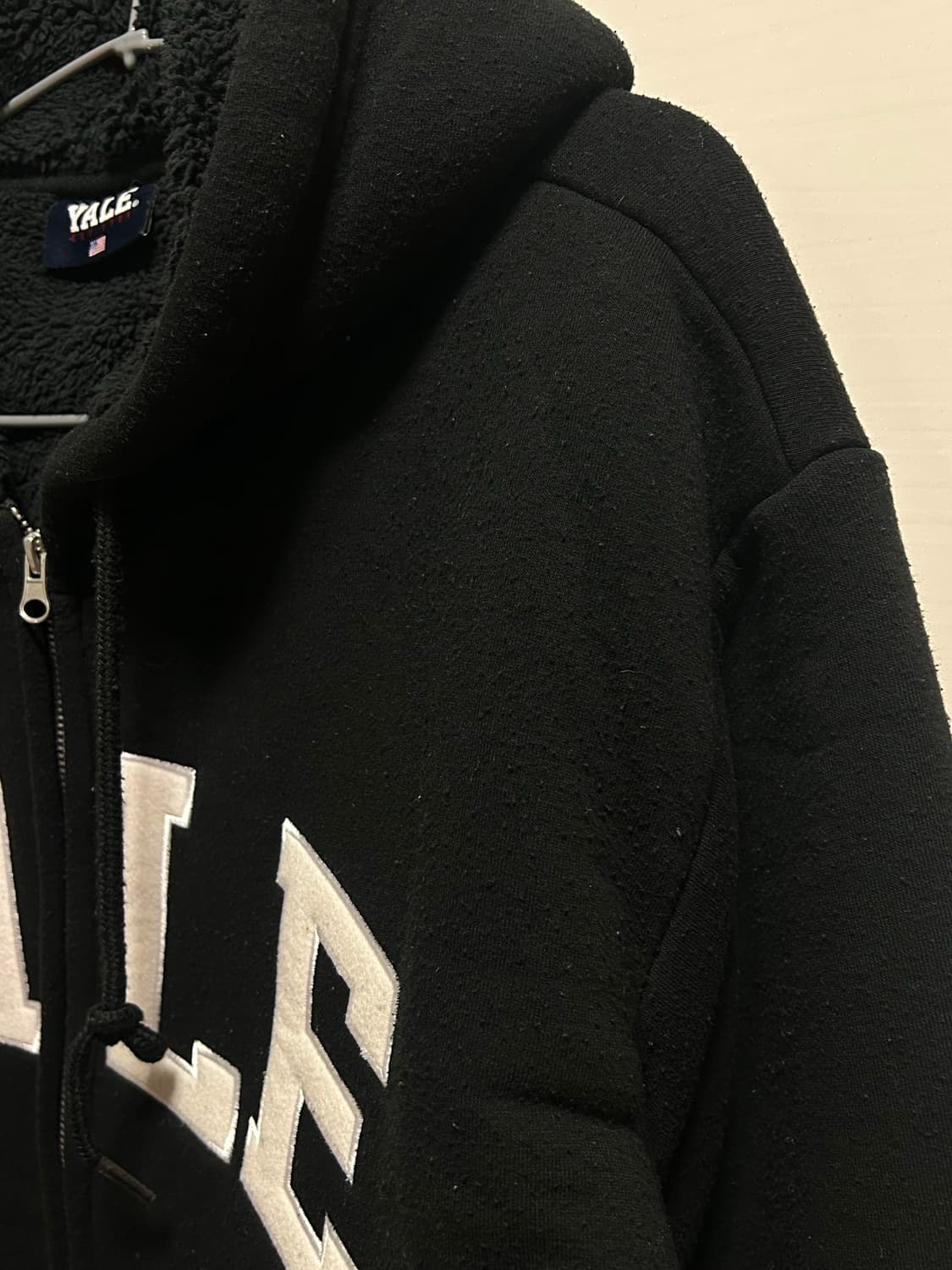 예일 YALE 블랙 후드집업 S 상품이미지5