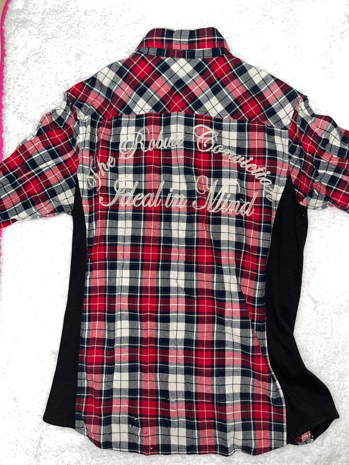 red plaid shirt 상품이미지2
