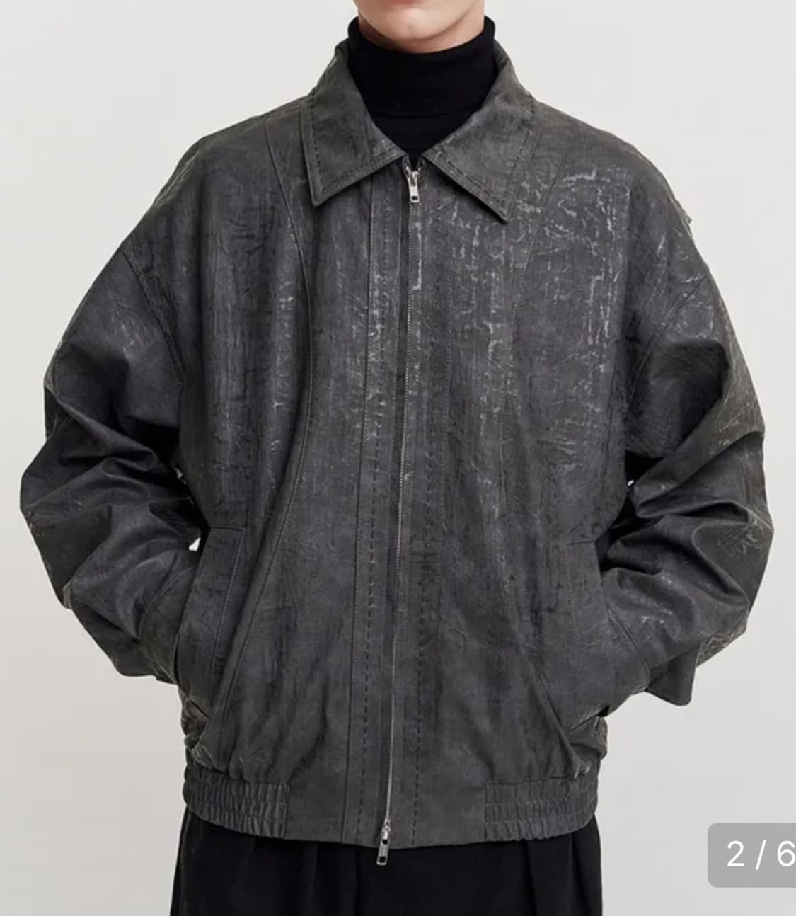 레더 블루종 상품이미지1