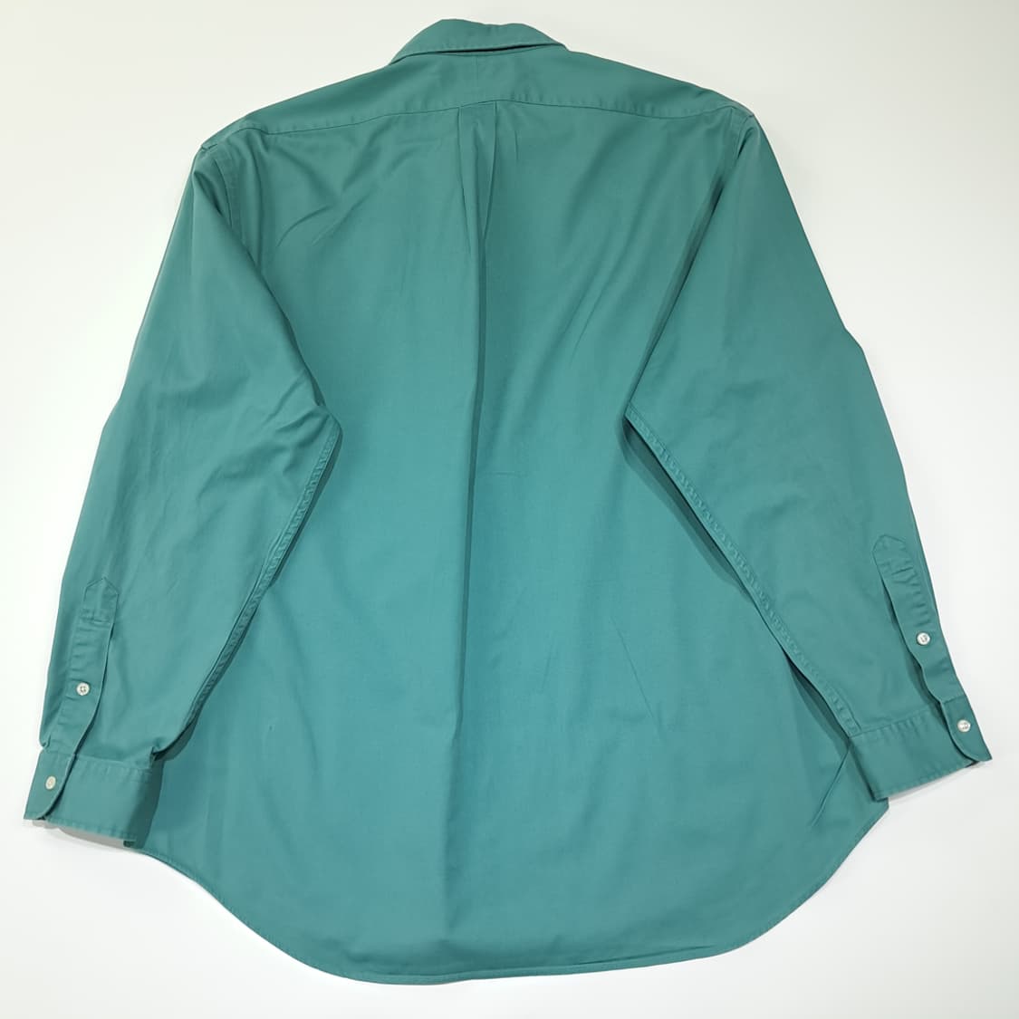 CL708 XL 폴로 90s 미국판 코튼 버튼다운 틸그린 셔츠 남방 상품이미지7