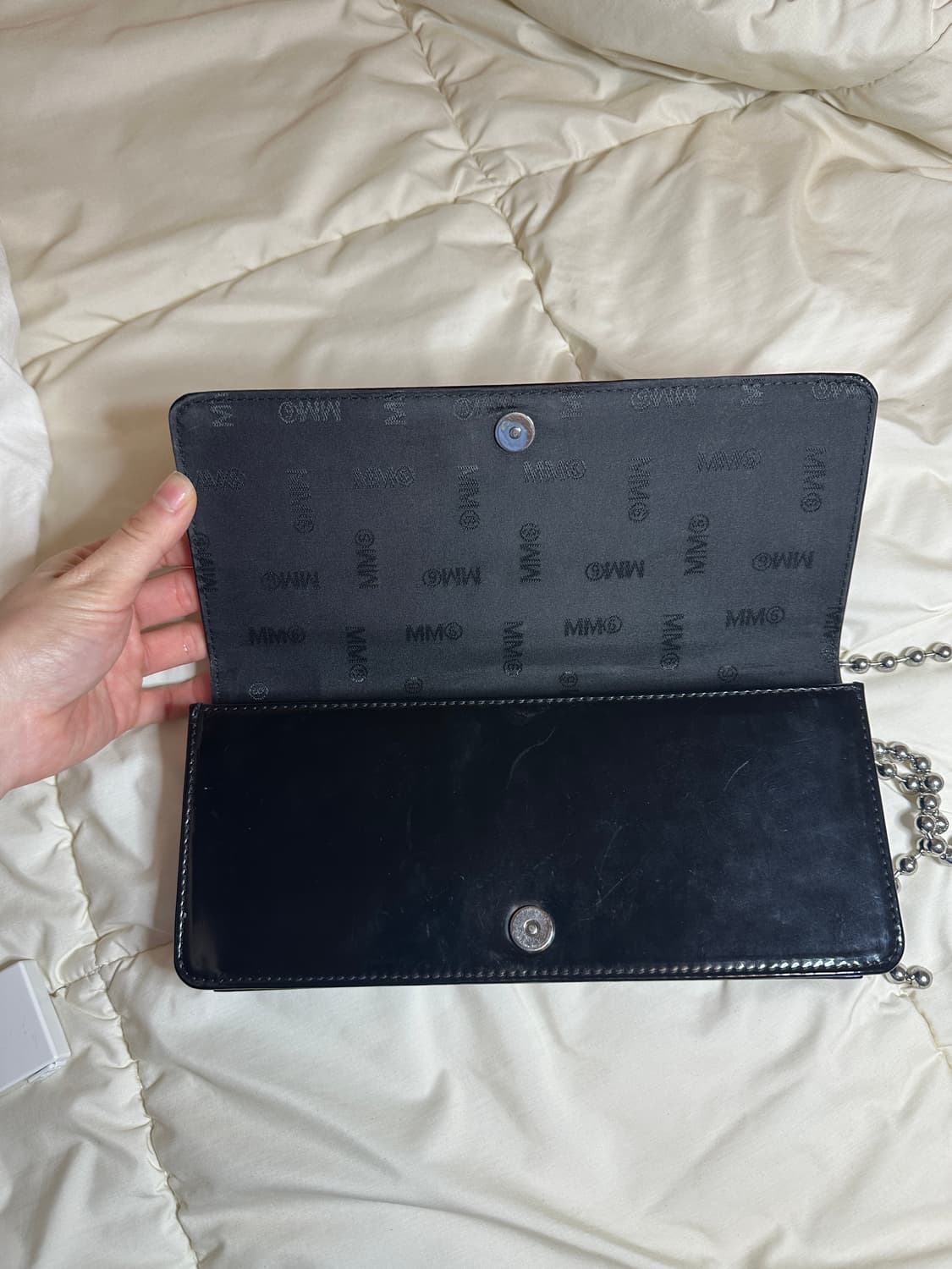 MM6 Maison Margiela 체인 크로스바디 백 / 블랙 상품이미지4