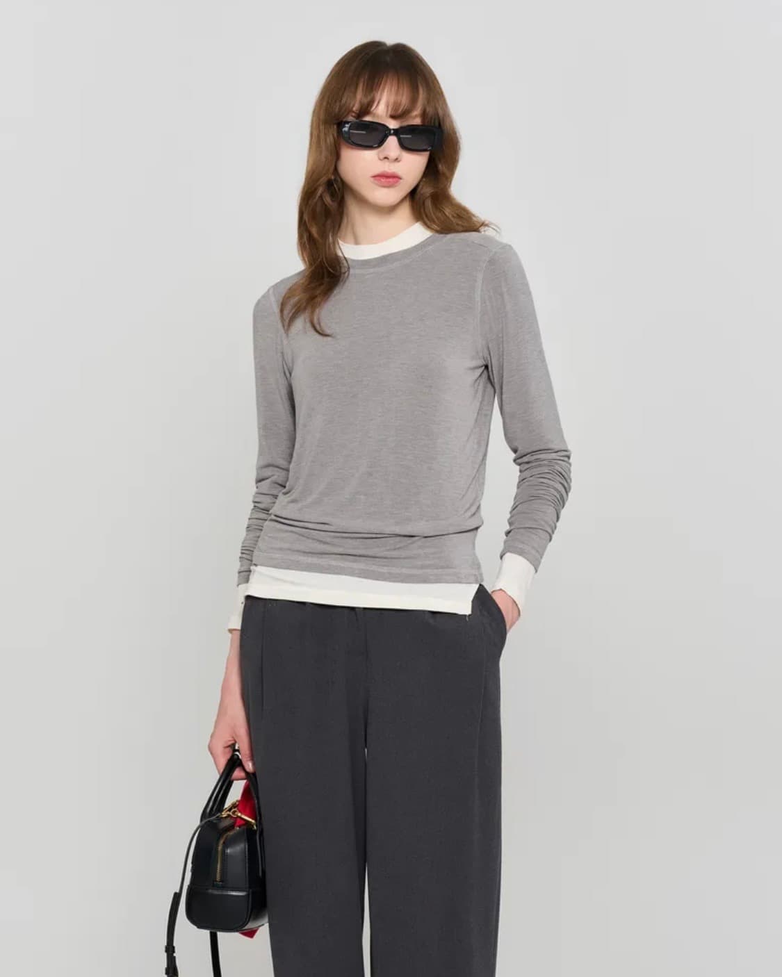 [S] 제너럴아이디어 소프트 베이직 롱 슬리브 티 상품이미지4