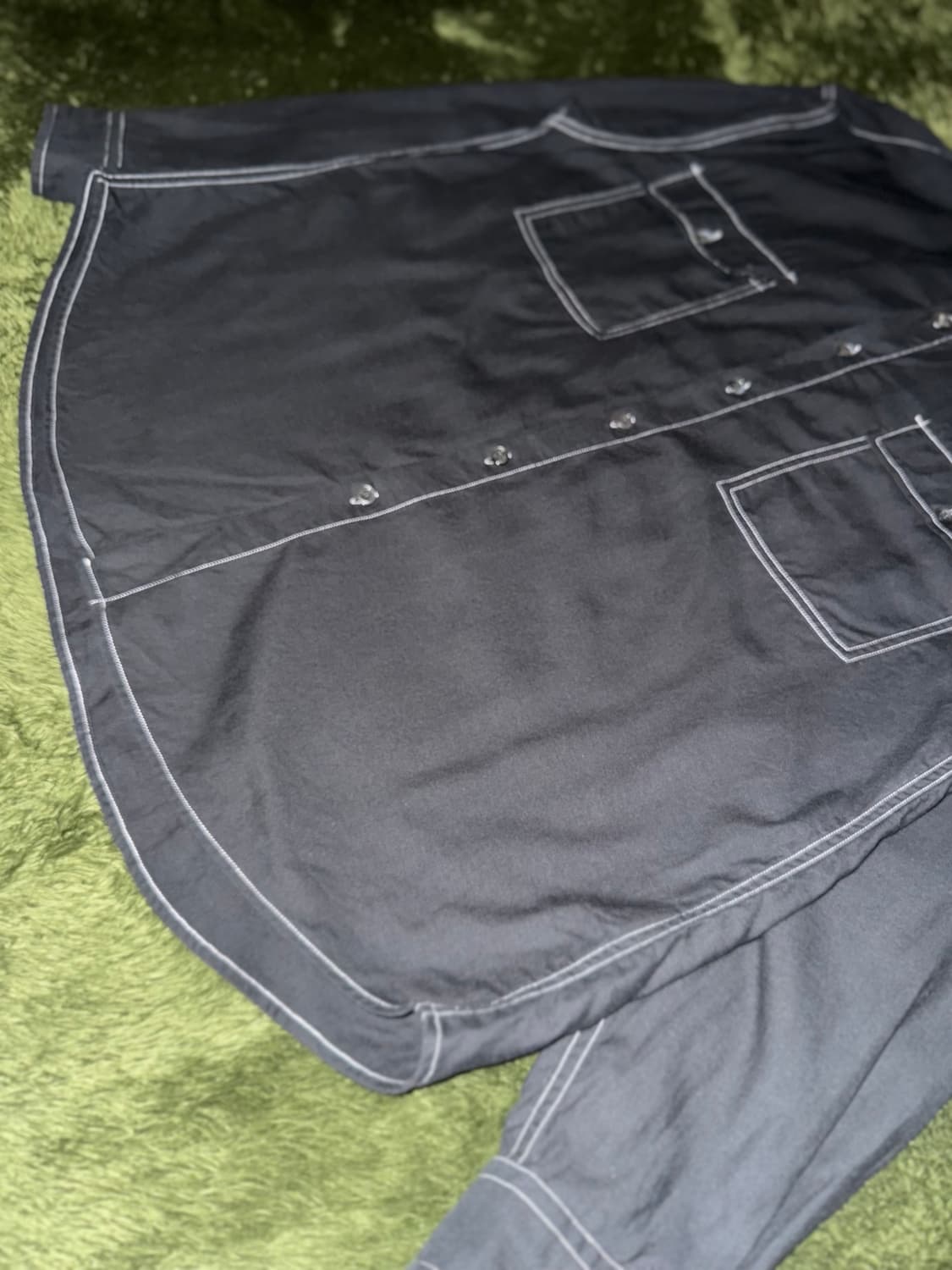 [2] 8division X 브라운야드 콜라보 텐셀 스티치 셔츠 블랙 상품이미지5