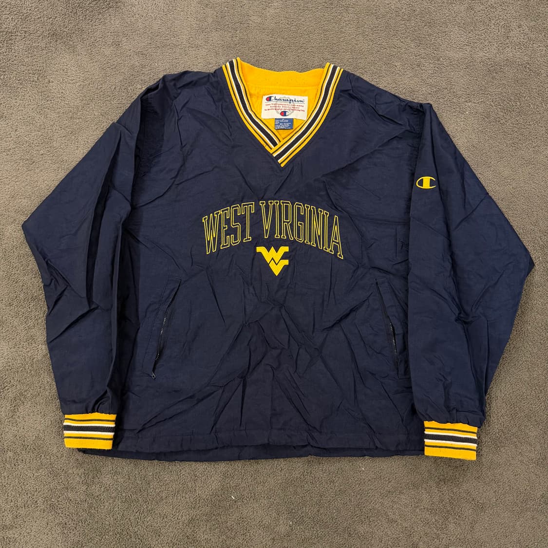 [정품/M] 챔피온 웨스트 버지니아 브이넥 바람막이 웜업 상품이미지3