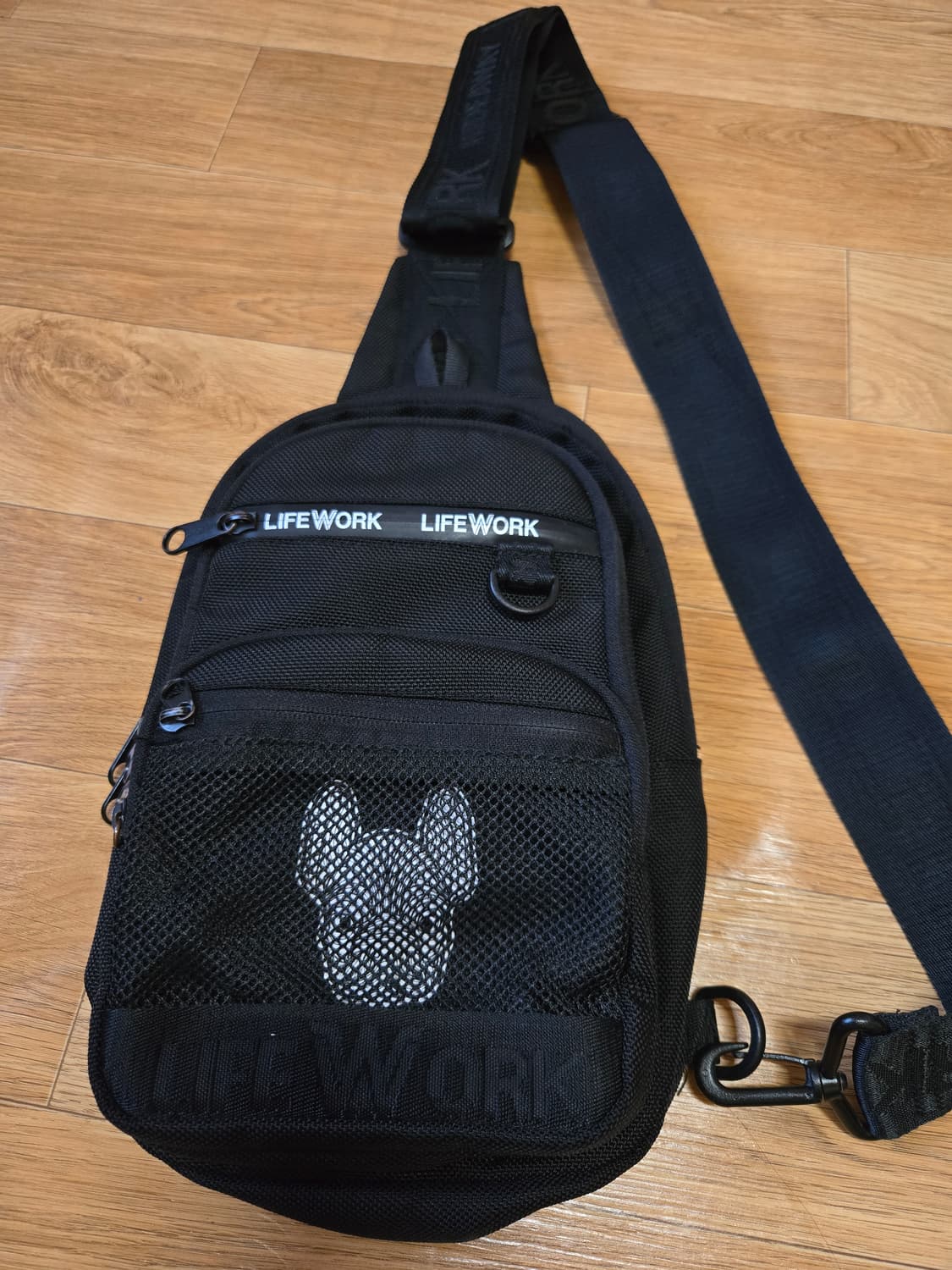 라이프워크 정품 뉴 메쉬포켓 슬링백 상품이미지2