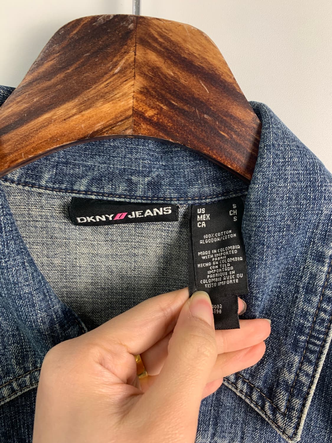 Dkny 포켓 워싱 데님 자켓 상품이미지6