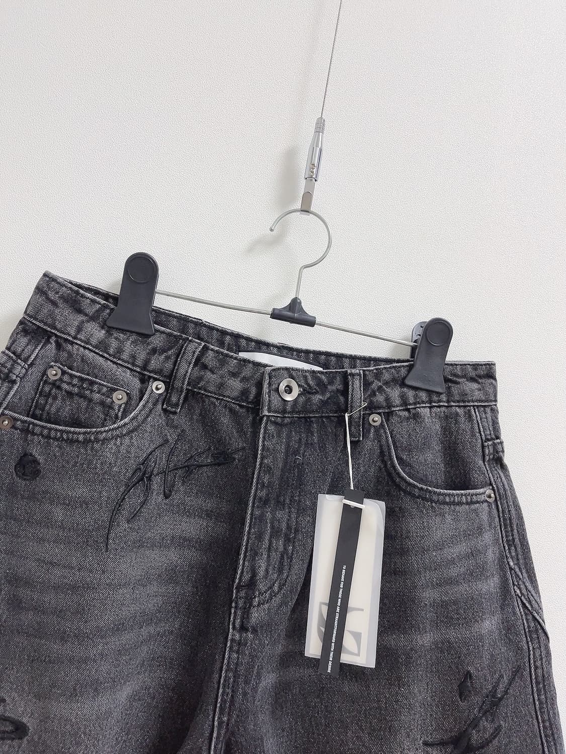 르수기 아뜰리에 자수 데님 쇼츠 상품이미지2