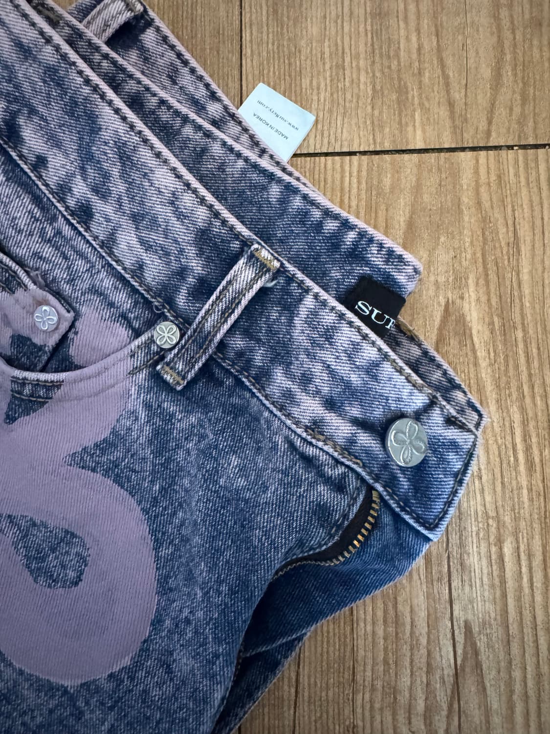 써저리 클로버 데님팬츠 L 상품이미지2