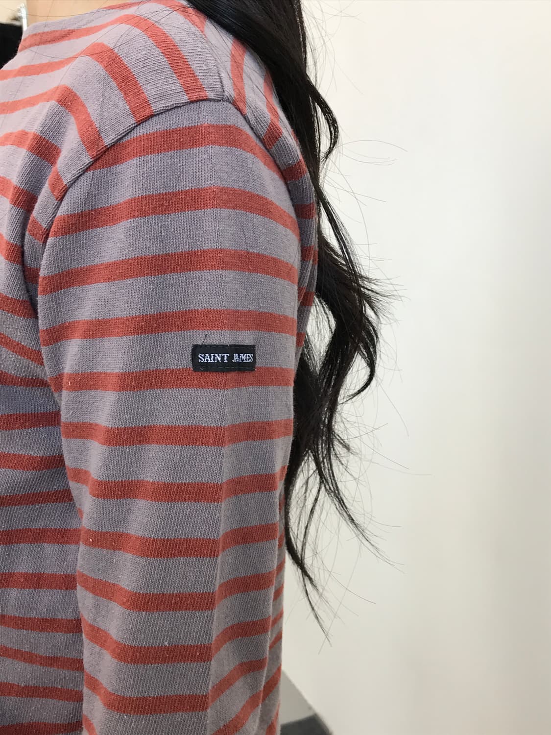 Saint James Orange Stripe Long Sleeve 상품이미지3