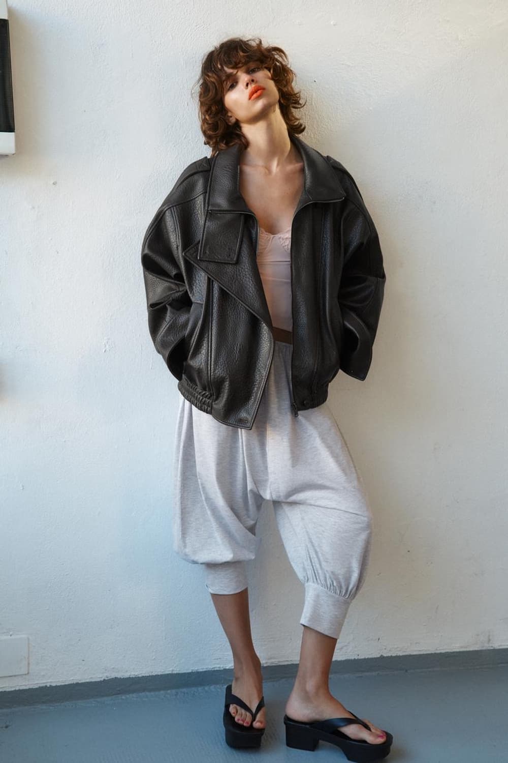 자라 페이크 레더 자켓 M 상품이미지3