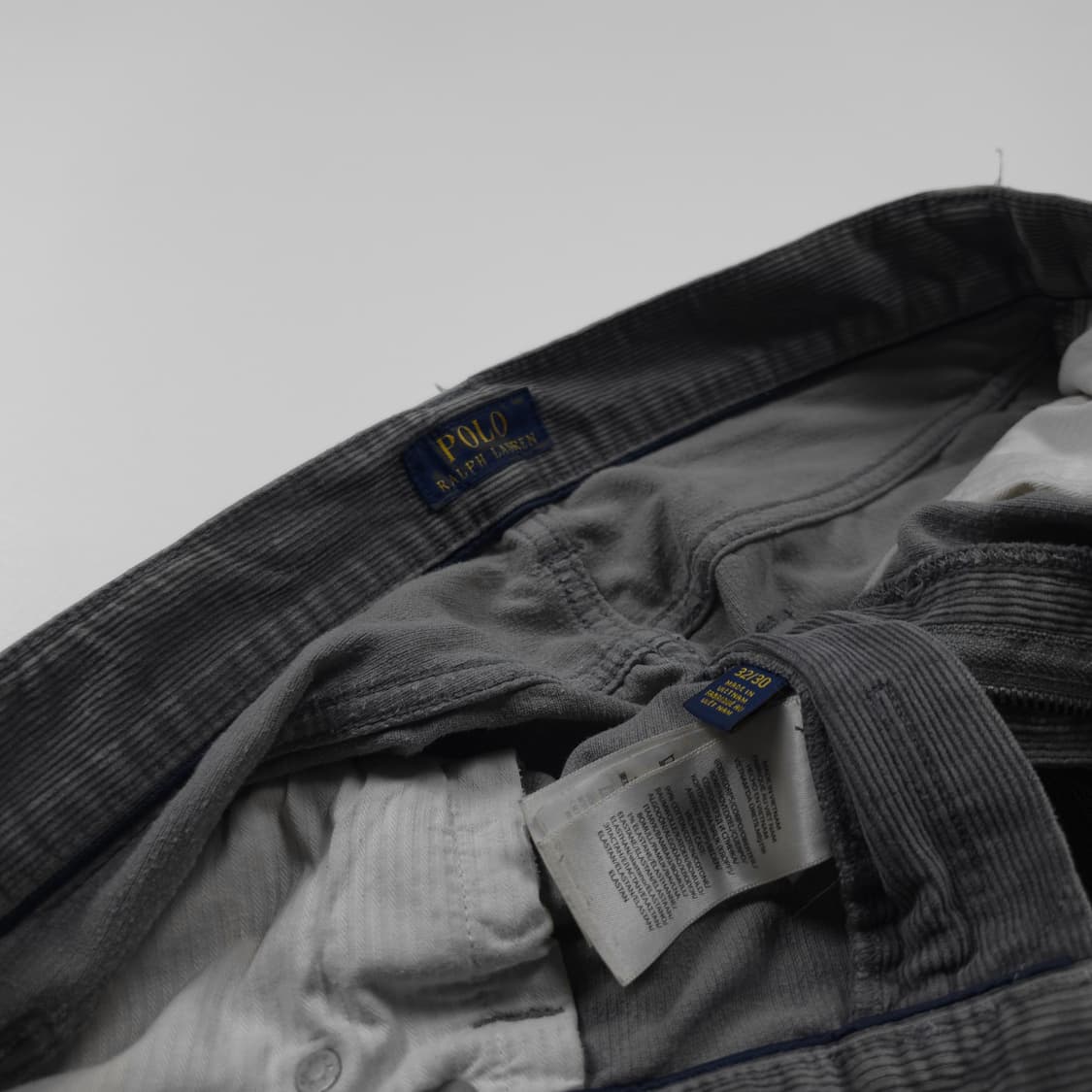 폴로 랄프로렌 가죽 패치 아메카지 코듀로이 팬츠 (32) 상품이미지6