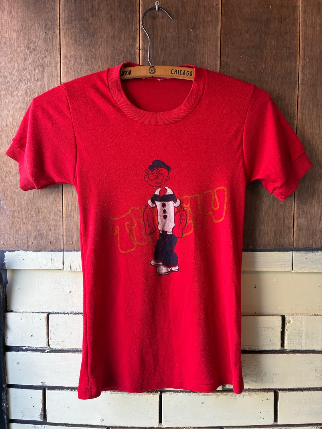 70~80‘s Vintage Popeye Print Tee 상품이미지2