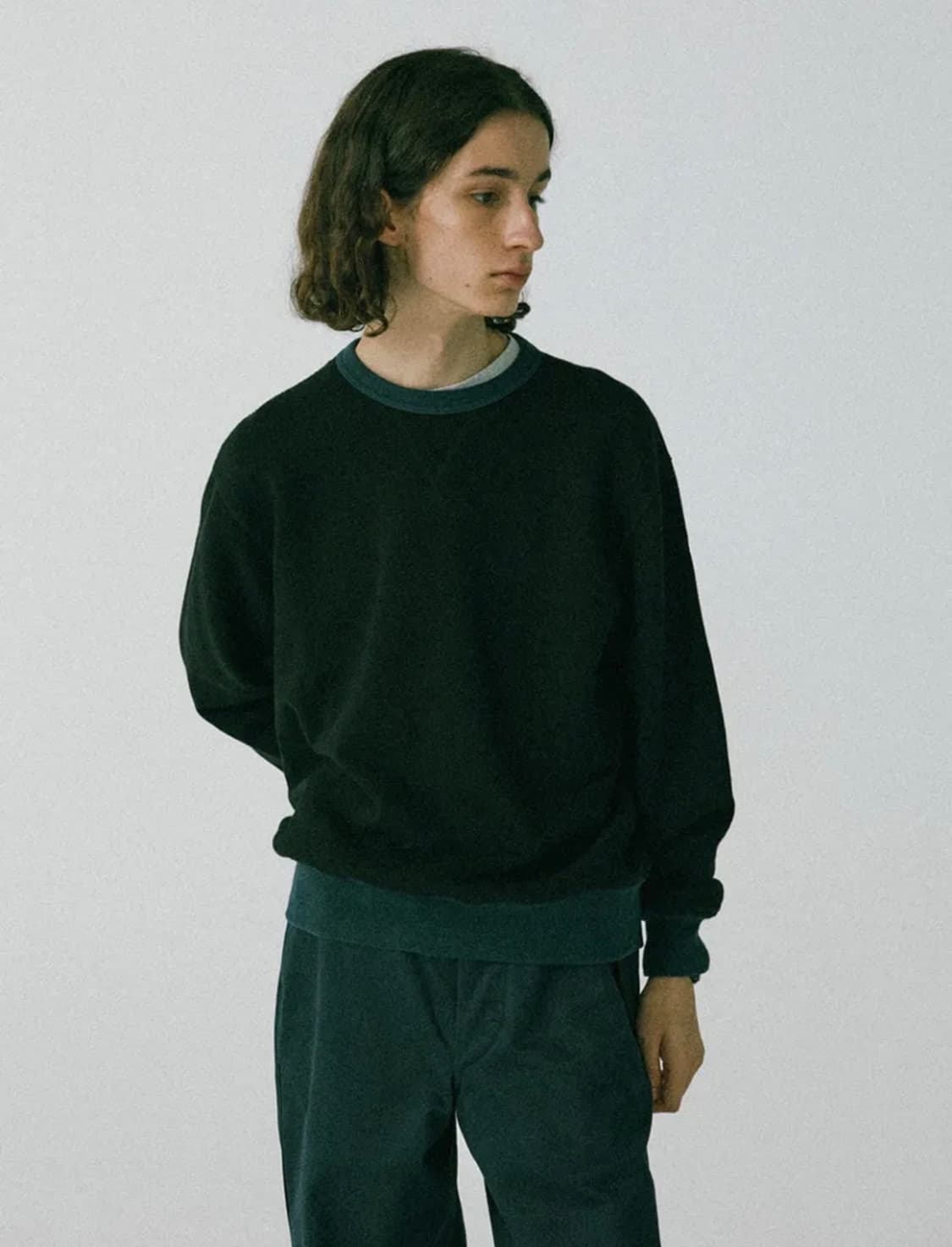 [M] 토마스모어 앳우드 스웻 라운드-네이비 상품이미지1