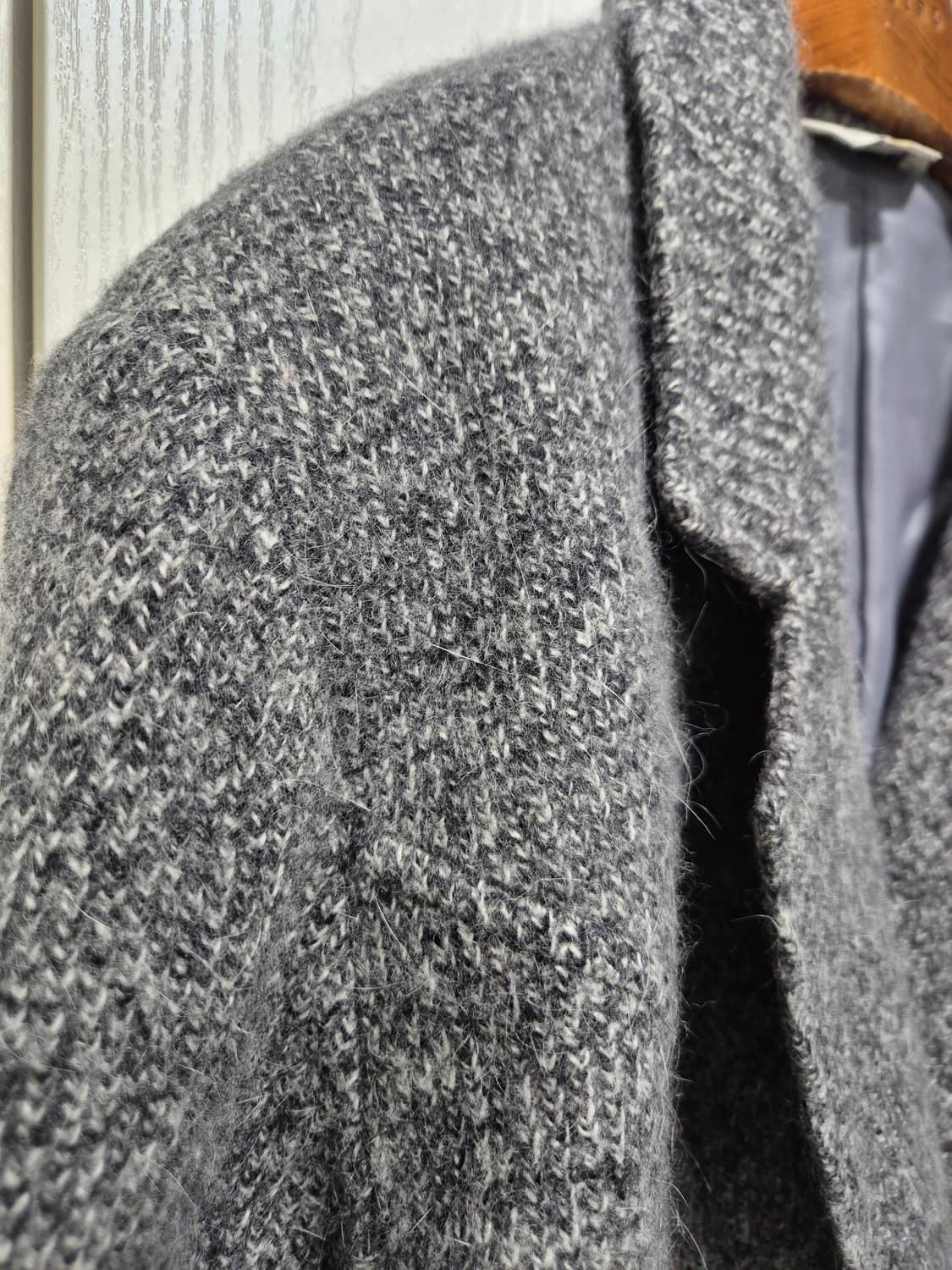 빈티지 헤어리 더블 블루종 자켓 상품이미지3