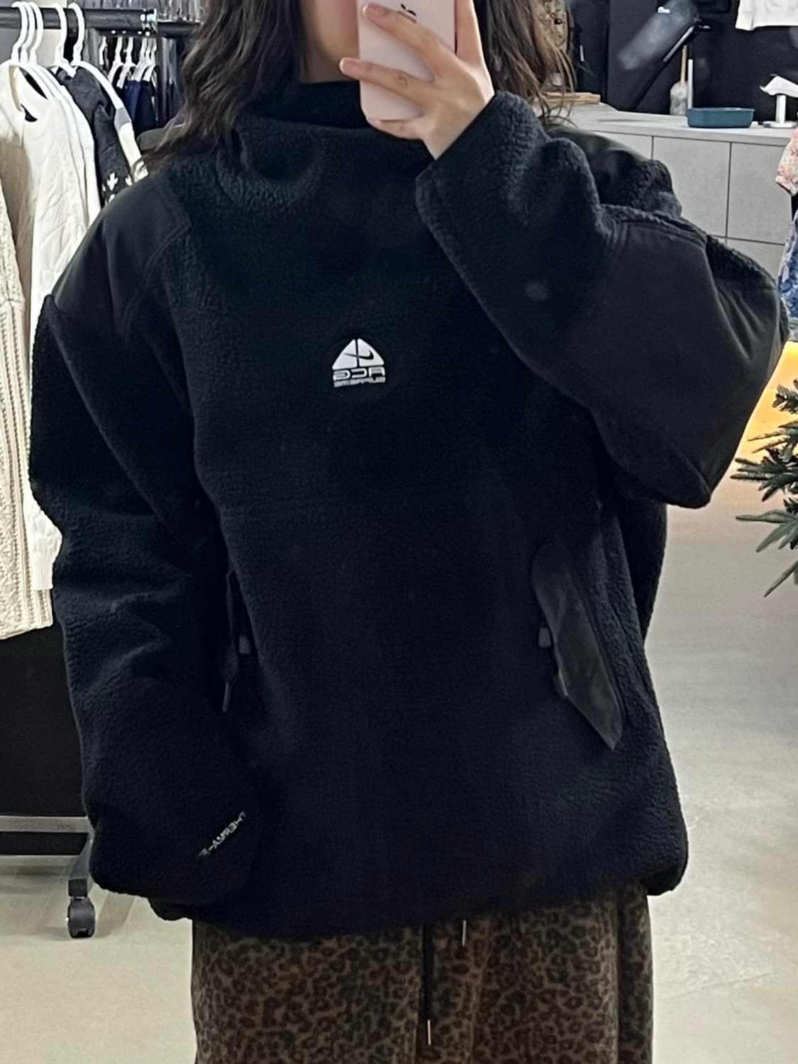 슈프림 나이키 acg 플리스 풀오버 블랙 상품이미지1