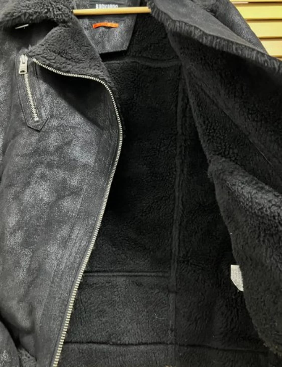 버커루 여성 인조양털무스탕하프코트 상품이미지4