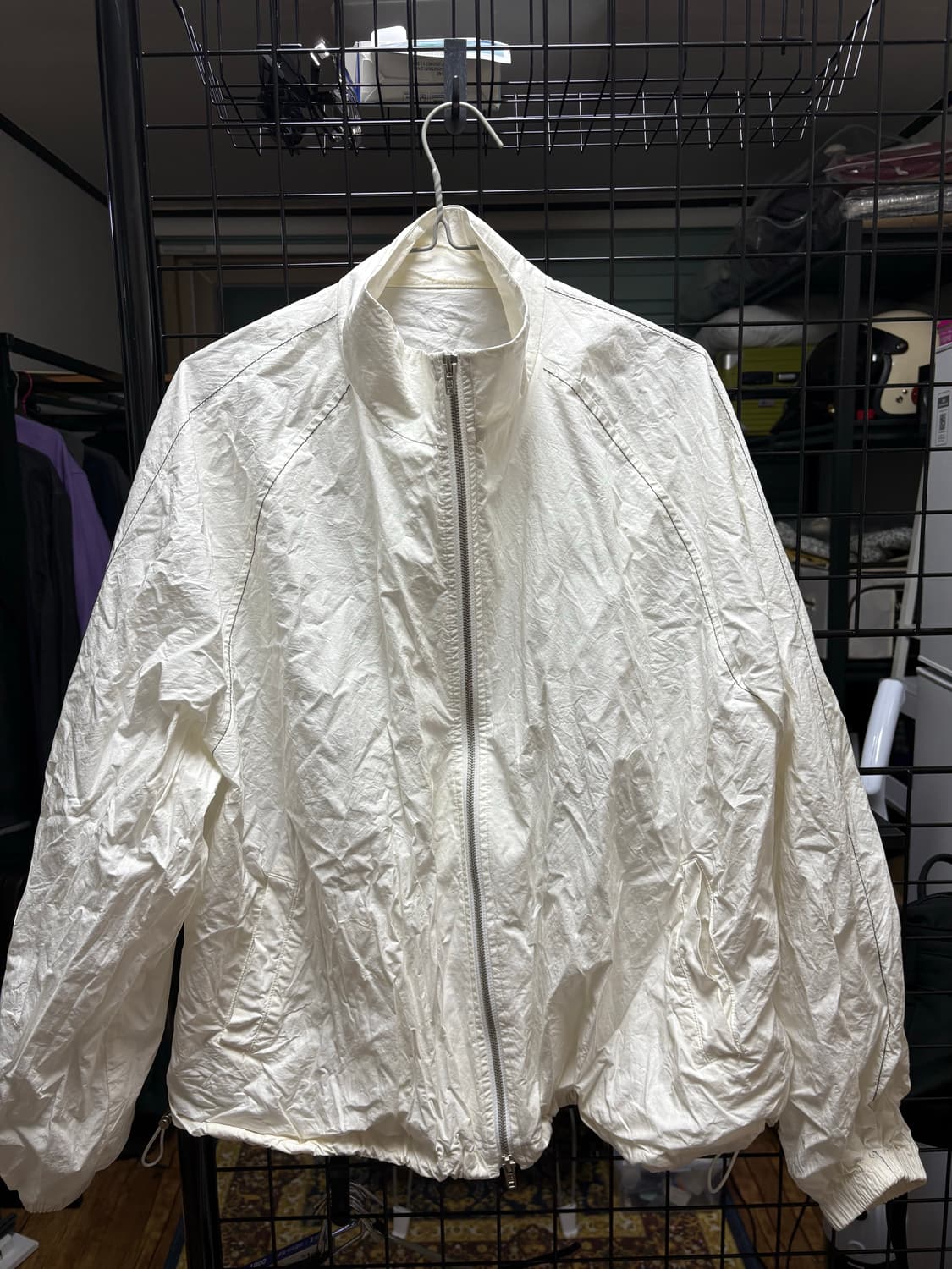 마뗑킴 로고 코팅점퍼 L 상품이미지4