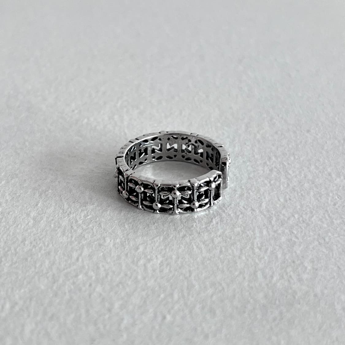 크롬 청키 반지 상품이미지2