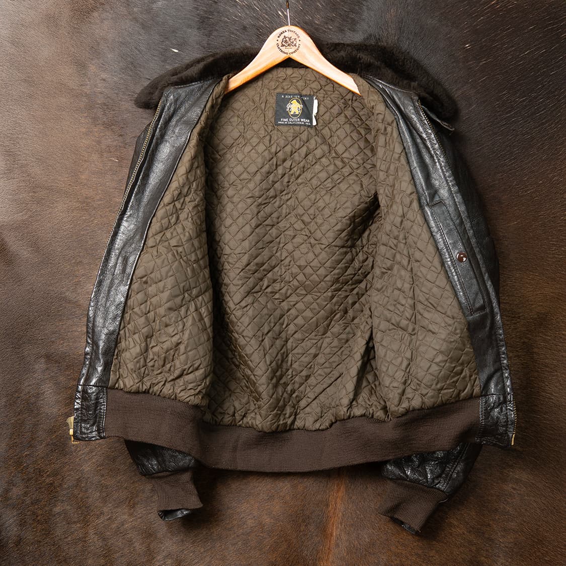 [100] 70s Golden Bear  G-1 레더 플라이트 자켓  상품이미지10