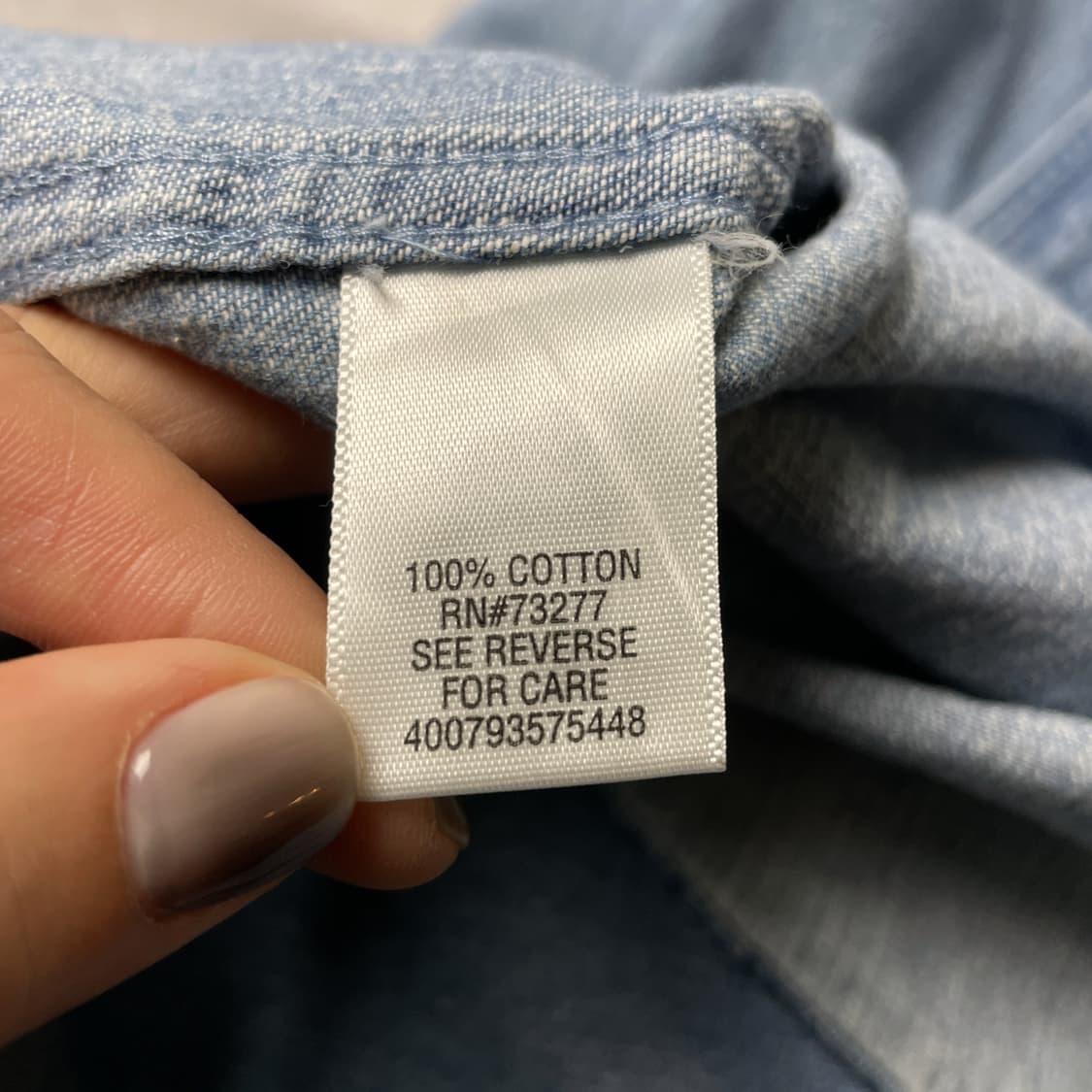 CROFT&BARROW 빈티지 다운버튼 코튼 데님 셔츠 A00693 상품이미지10