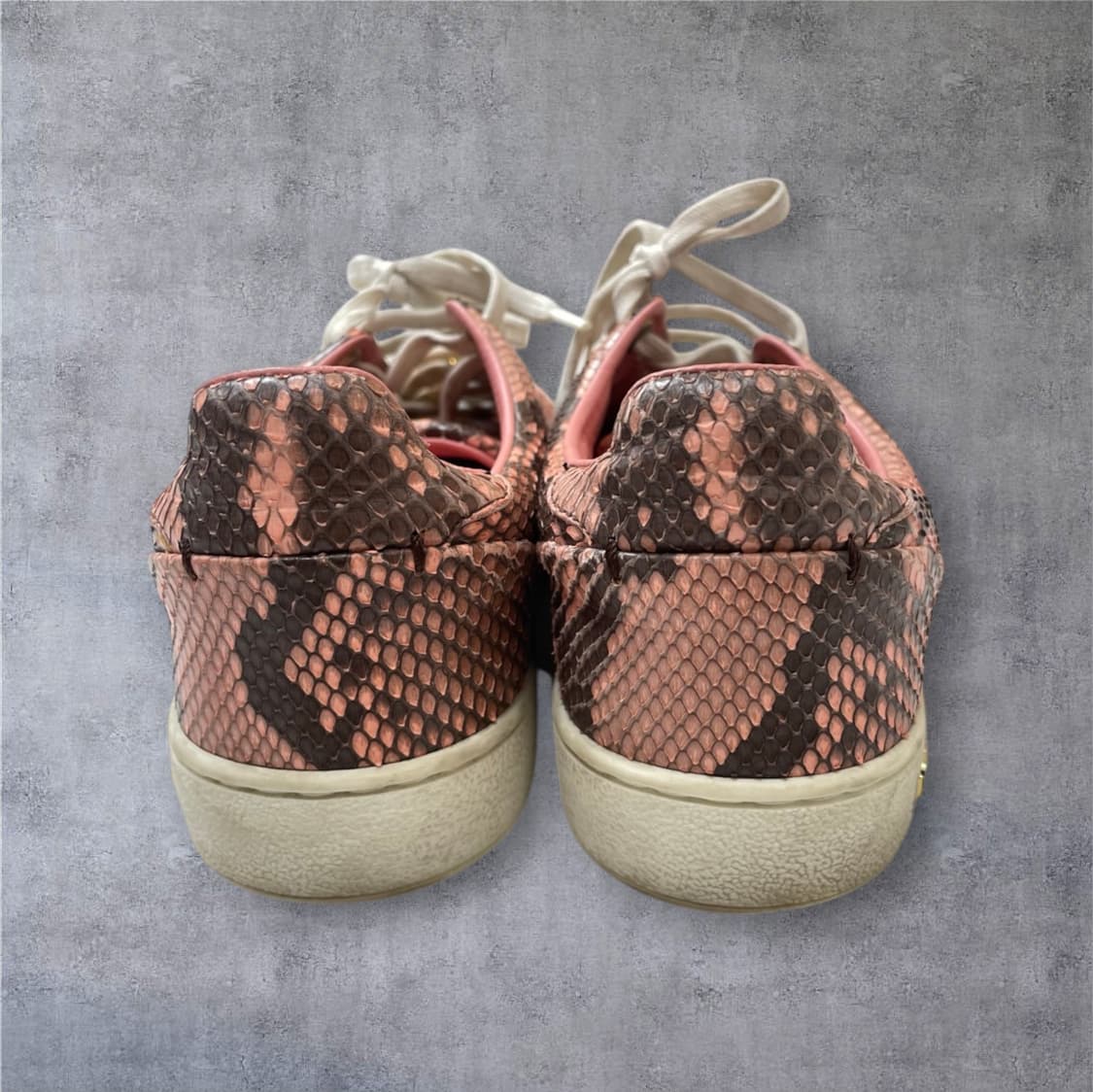 루이비통 Louis vuitton 핑크 파이톤 레더 스니커즈 35 상품이미지7