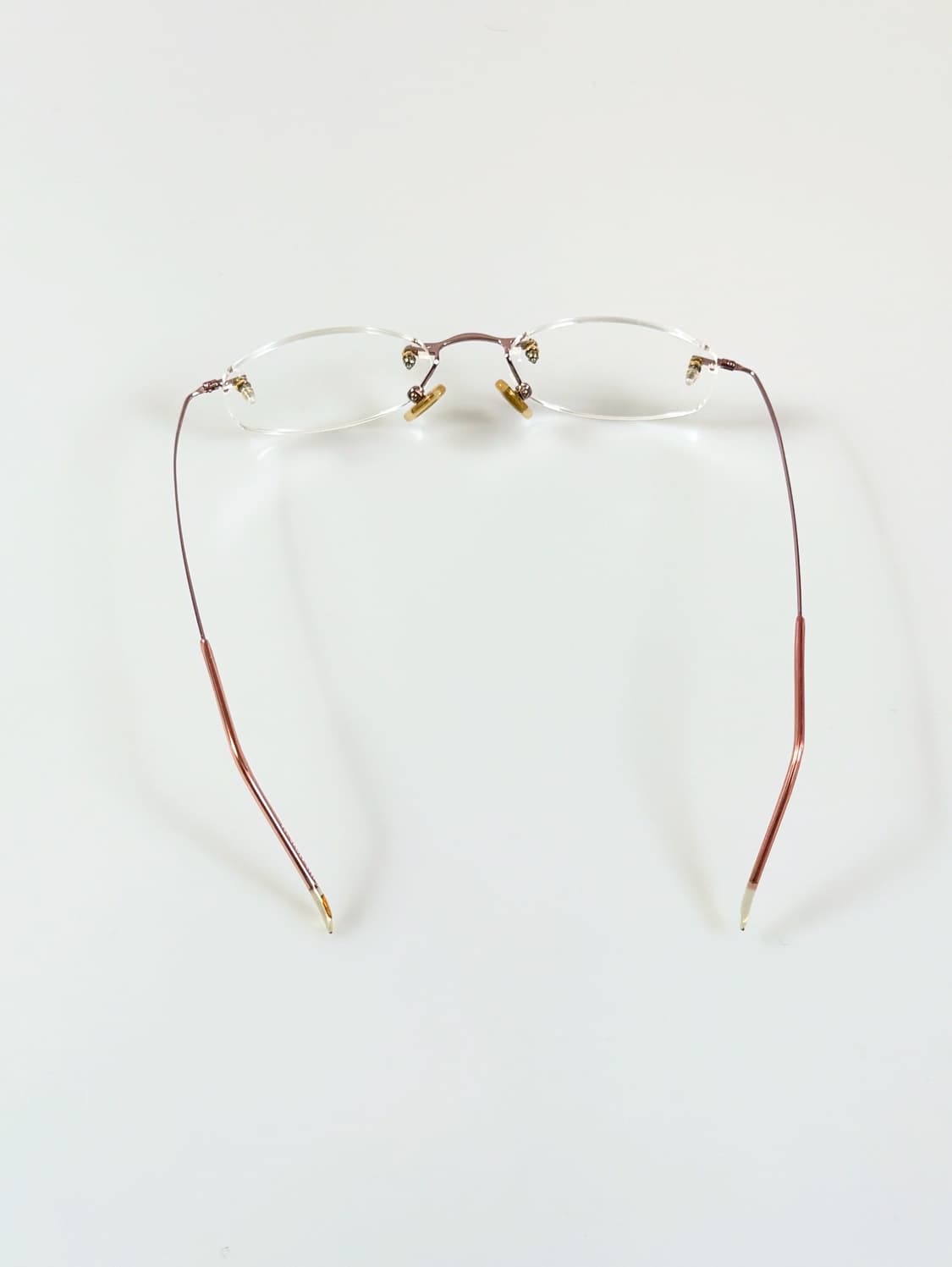 90s TITANIUM OPTICAL 무테 스퀘어 빈티지 안경 상품이미지5