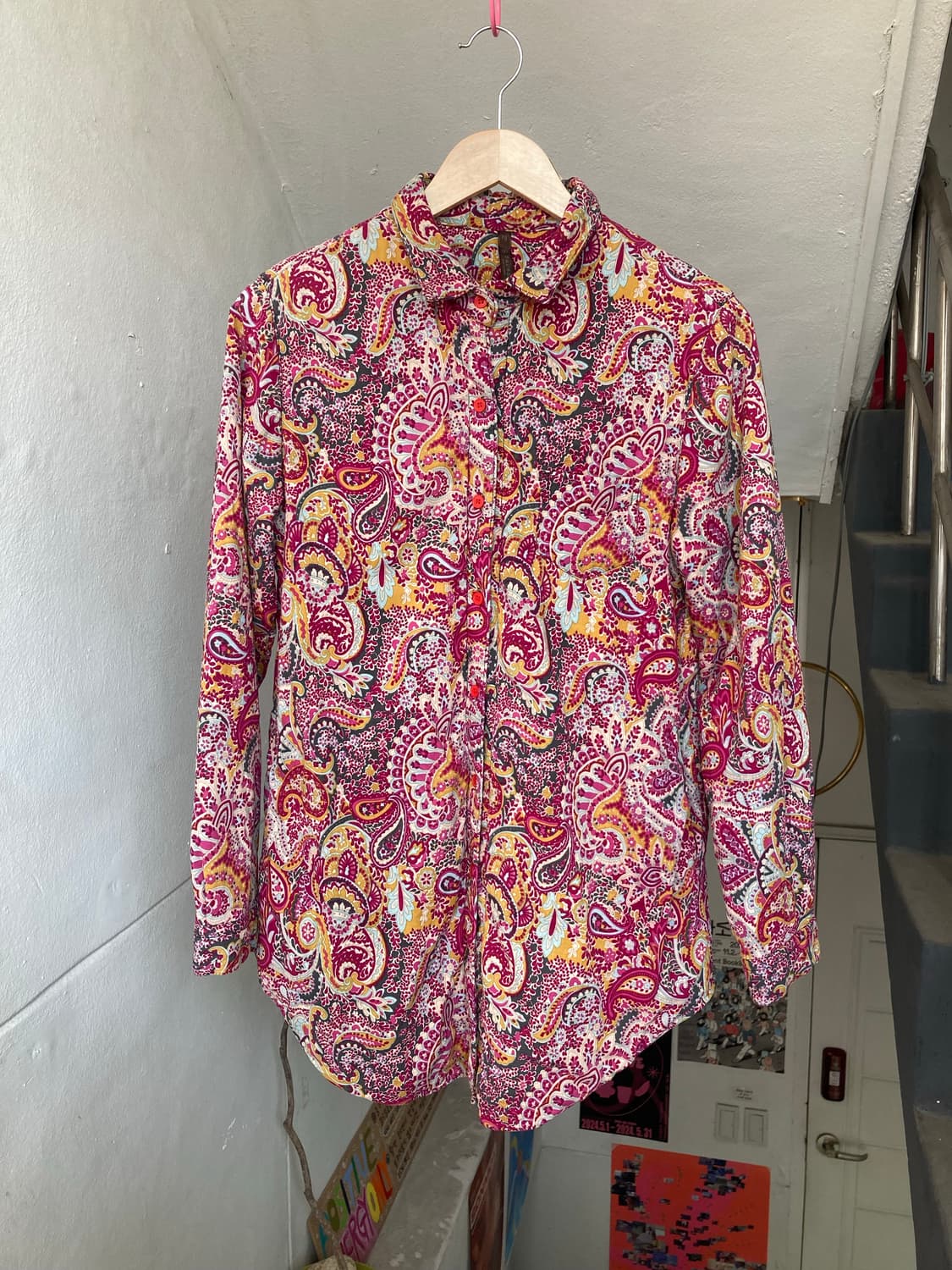 페이즐리 패딩 셔츠 상품이미지1