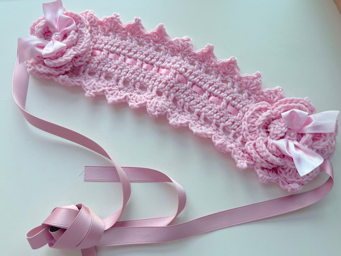 로리타 뜨게 헤드드레스 상품이미지5