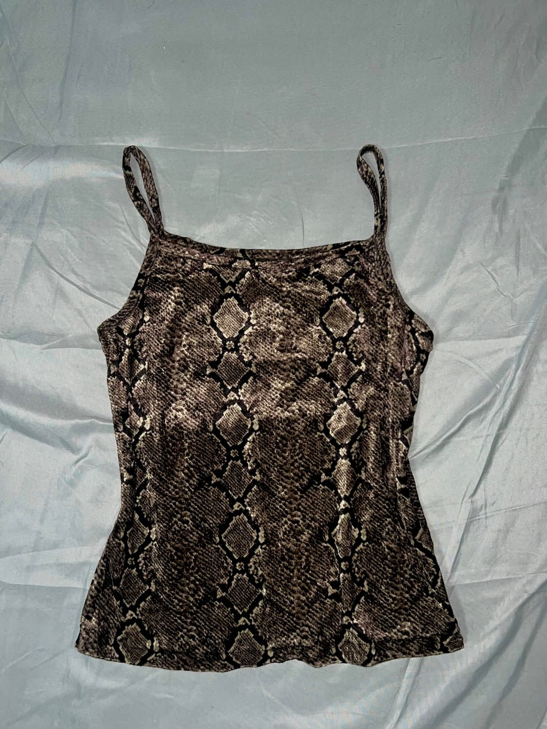 ✨vintage python velvet sleeveless y2k✨ 상품이미지2
