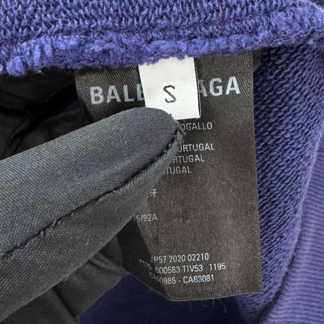 [S사이즈] 발렌시아가 웨이브로고 긴팔 후드 티셔츠 상품이미지9