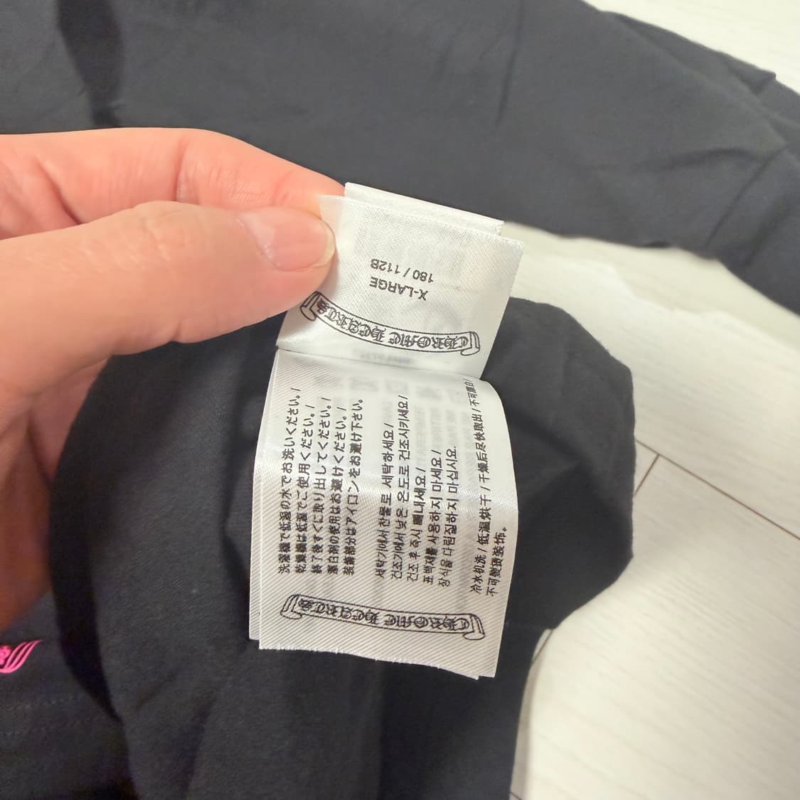 크롬하츠 롱슬리브 블랙/핑크 XL 상품이미지7