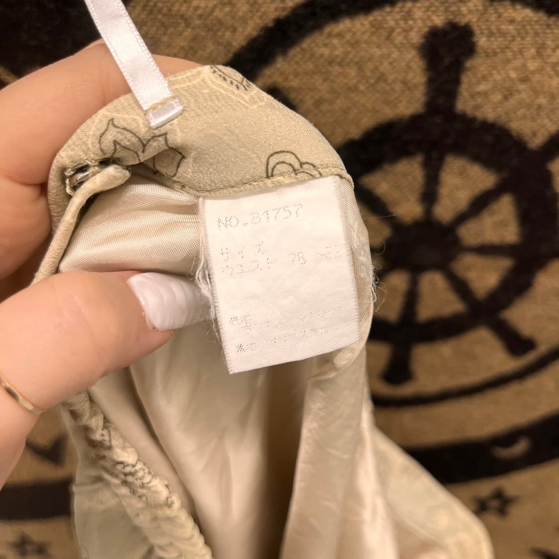 빈티지 페이즐리 잔꽃 에스닉 히피 머메이드 플레어 미디스커트 K0042 상품이미지5